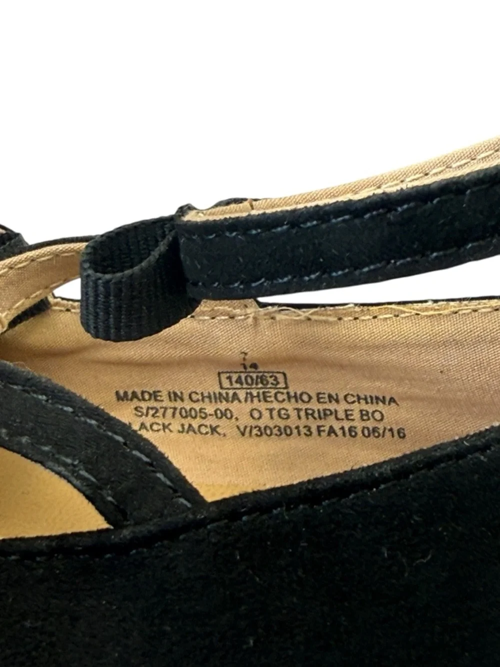 Old Navy Toddler Girls' 2 Pairs Black Flats Slip-On Shoes Casual Style, Size‎ 7